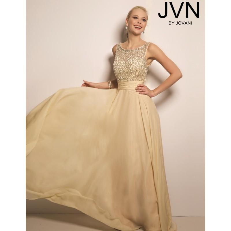 Hochzeit - Champagne JVN Prom by Jovani JVN24406 - Brand Wedding Store Online