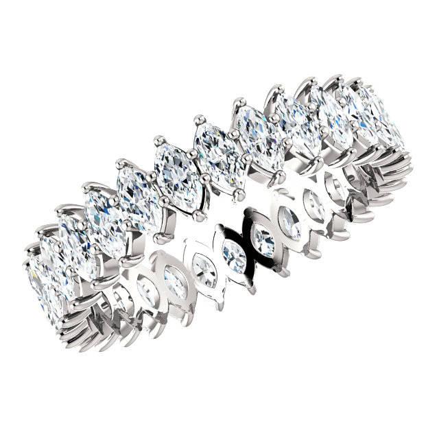 Mariage - Raven Fine Jewelers, 2.00 Carat Marquise NEO Moissanite Eternity Band 14k, 18k or Platinum, Wedding Bands for Women, Custom Rings, Jewelry, Raven Fine Jewelers - $2445.00 USD