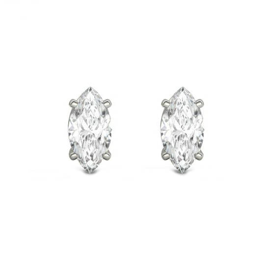 Wedding - 1.20 Carat TW Marquise Diamond Stud Earrings, GIA Diamonds, Anniversary Gifts for Women, Fine Jewelry Gifts, Custom Jewelers, Christmas - $4160.00 USD