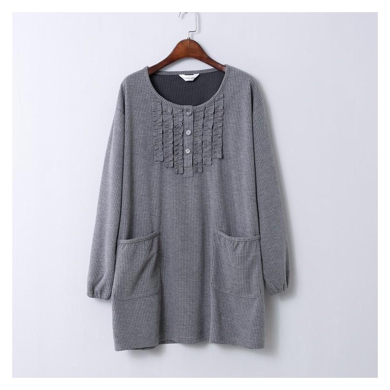 Mariage - Casual Oversized Plus Size Pocket Dress T-shirt Basics - beenono.com