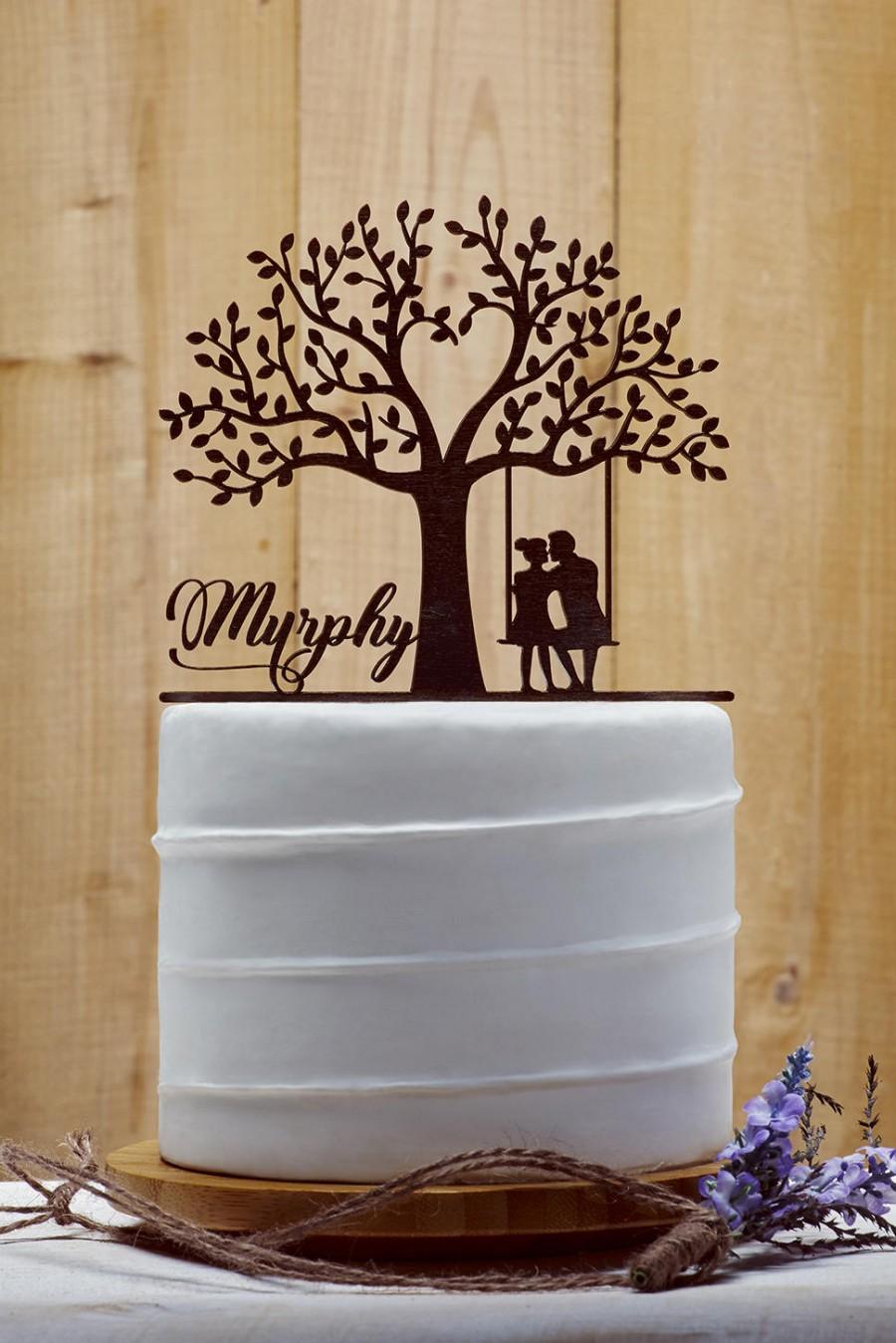 Wedding - Customized Wedding Cake Topper, Personalized Cake Topper for Wedding, Custom Personalized Wedding Cake Topper, Last Name Cake Topper - 02