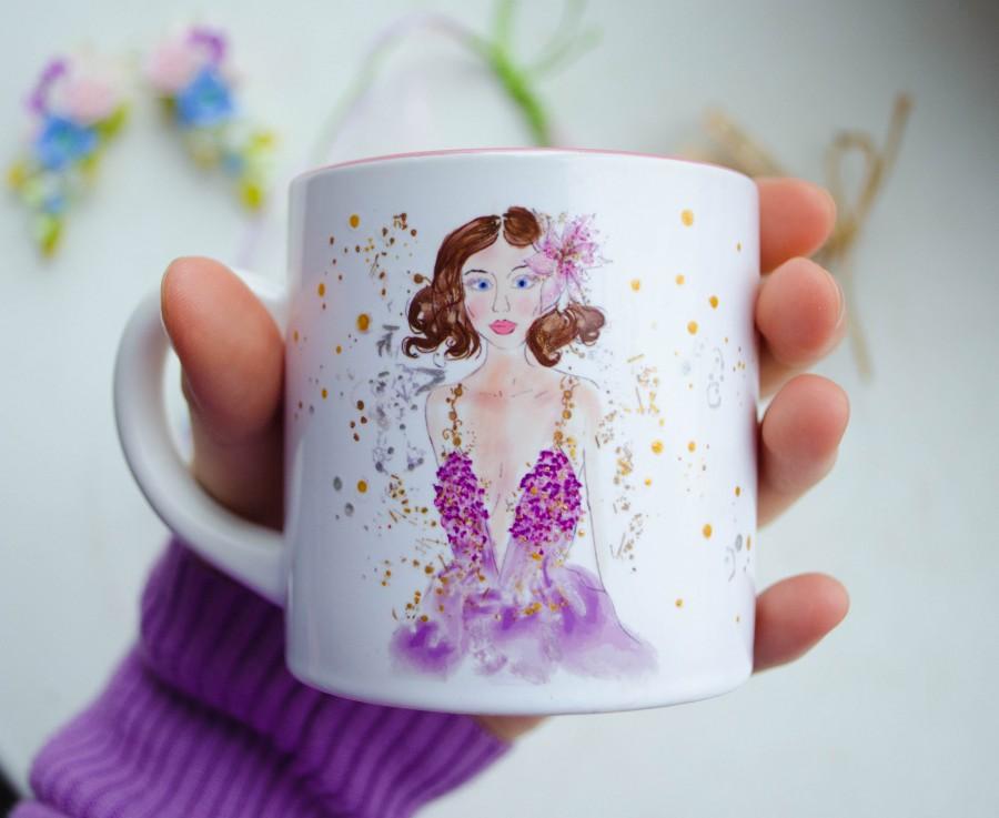 Mariage - Girly girl mug Mug for girly girl Gift for women mug Custom mug Gifts for her Coffe lover Cute coffe mug Fashion mug Christmas mug Tea mugs - $19.80 USD