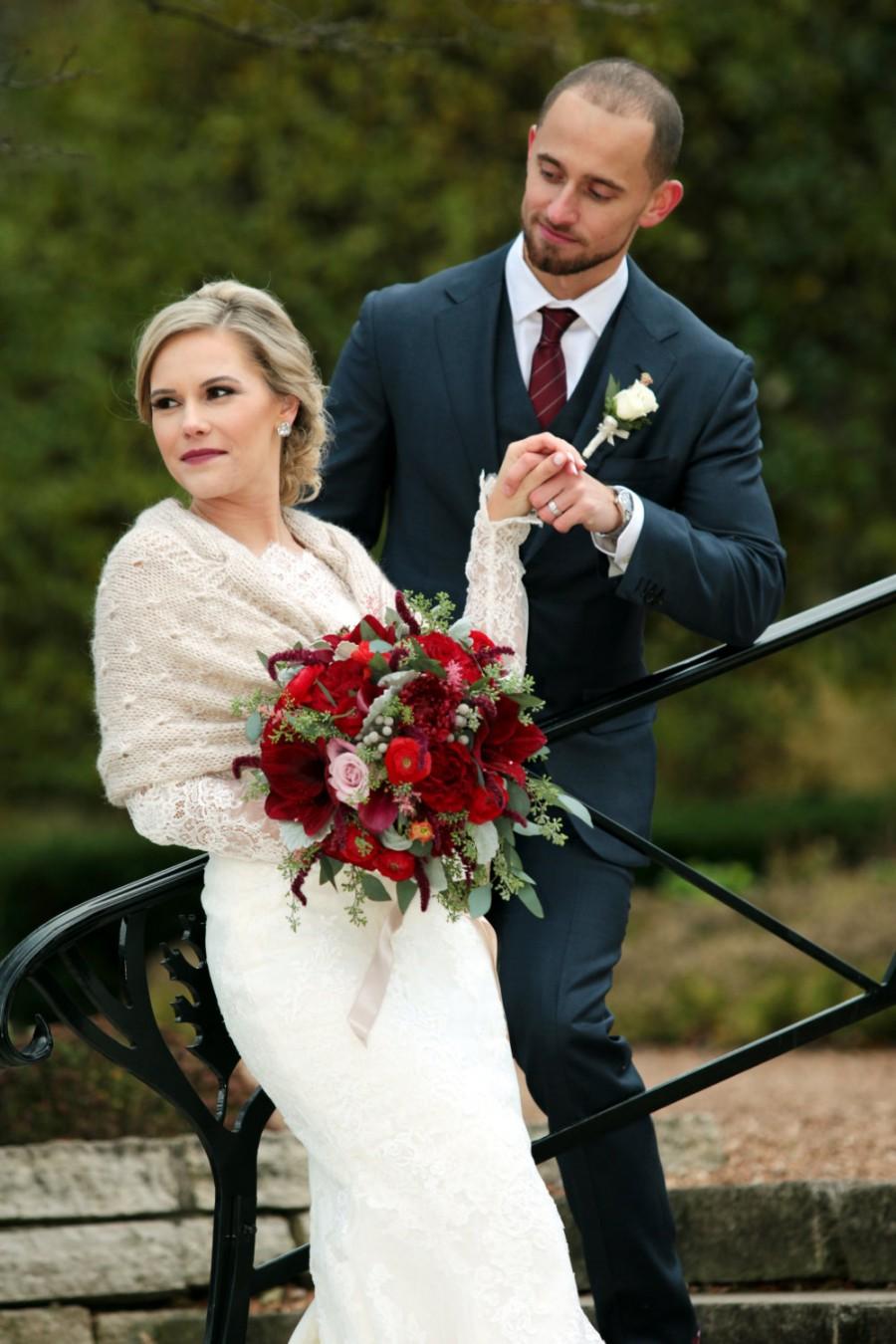 زفاف - Bridal Bolero, Winter Wedding Shawl, Ivory Shawl, Crochet Shawl, Bridal Wrap, Bridal Shrug, Bridal Shawl, White Bolero