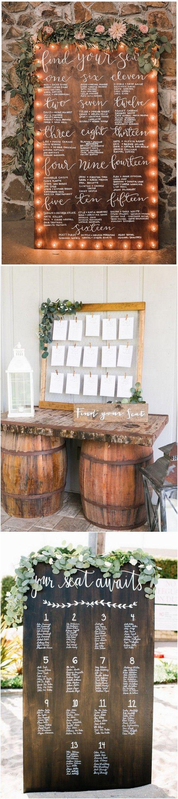 Wedding - 15 Trending Wedding Seating Chart Display Ideas For 2018 - Page 2 Of 2