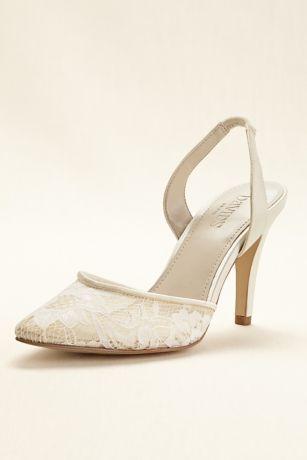 Wedding - Pointed Toe Slingback Mid Heel Style MIRANDA
