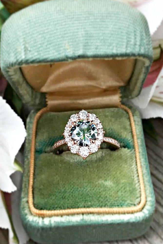 Hochzeit - 24 Moissanite Engagement Rings That Sparkle Like A Diamond