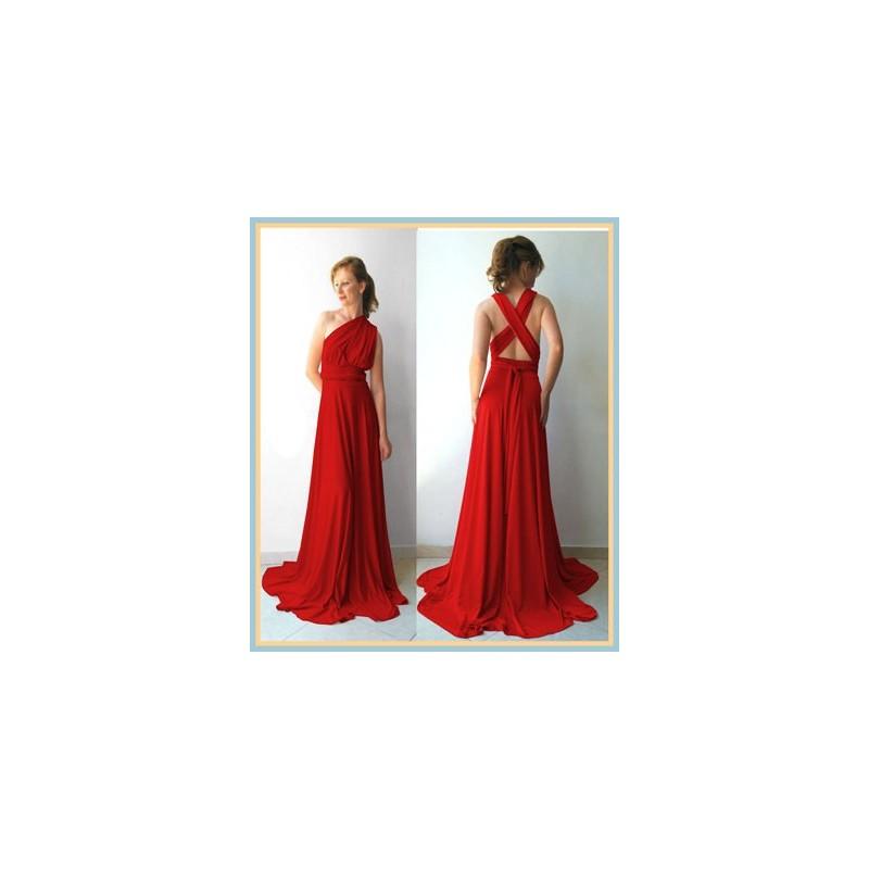 Wedding - Red infinity dress - Hand-made Beautiful Dresses