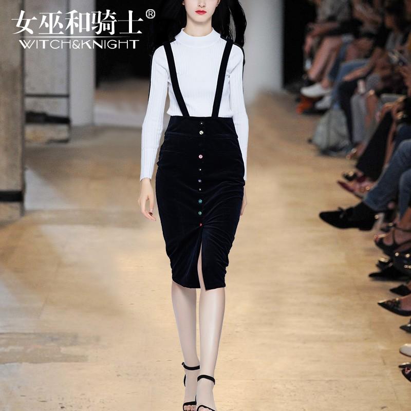 زفاف - Vogue Attractive Slimming Black Strappy Top Skirt - Bonny YZOZO Boutique Store