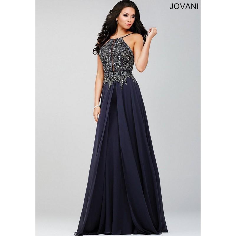 Свадьба - Jovani 33851 Prom Dress - A Line Long Prom Jovani Round, Scoop, Sleeveless Dress - 2017 New Wedding Dresses