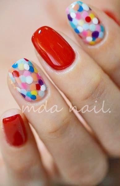 Mariage - Red Nails