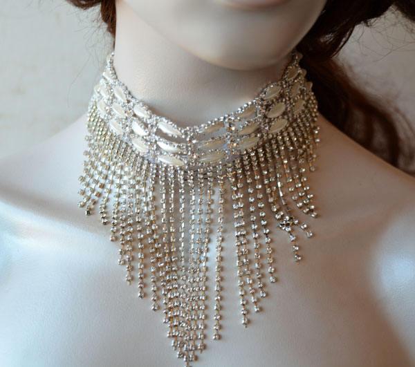 Свадьба - Wedding Jewelry for Brides, Rhinestone and Pearl, Bridal Jewelry Necklace, Wedding Necklace Bridal Jewelry - $76.00 USD