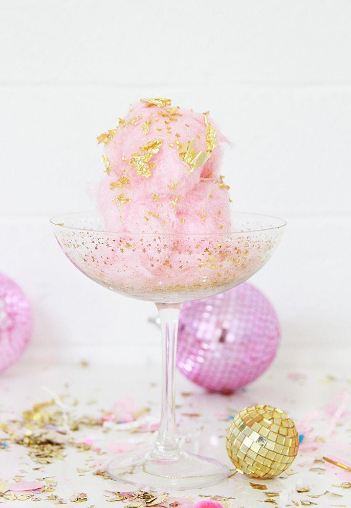 Wedding - Cotton Candy Edible Glitter Sparkling Wine Cocktail