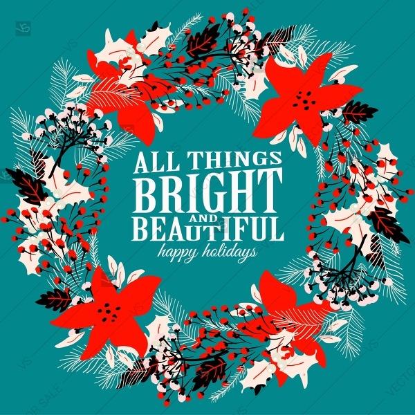 Hochzeit - All things bright a beautiful winter fir christmas background