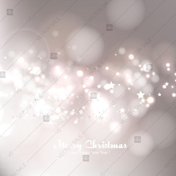 Wedding - Merry Christmas Party invitation card template blurred background