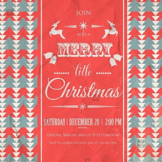 Hochzeit - Chevron zigzag pattern for christmas party invitation card template