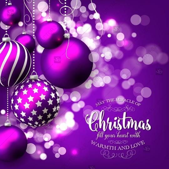 Свадьба - Merry Christmas and Happy New Year Party Invitation with christmas tree balls