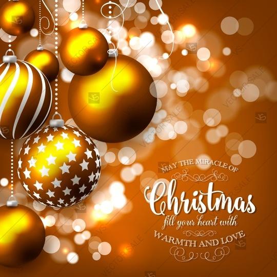زفاف - Merry Christmas and Happy New Year Party Invitation with christmas tree balls