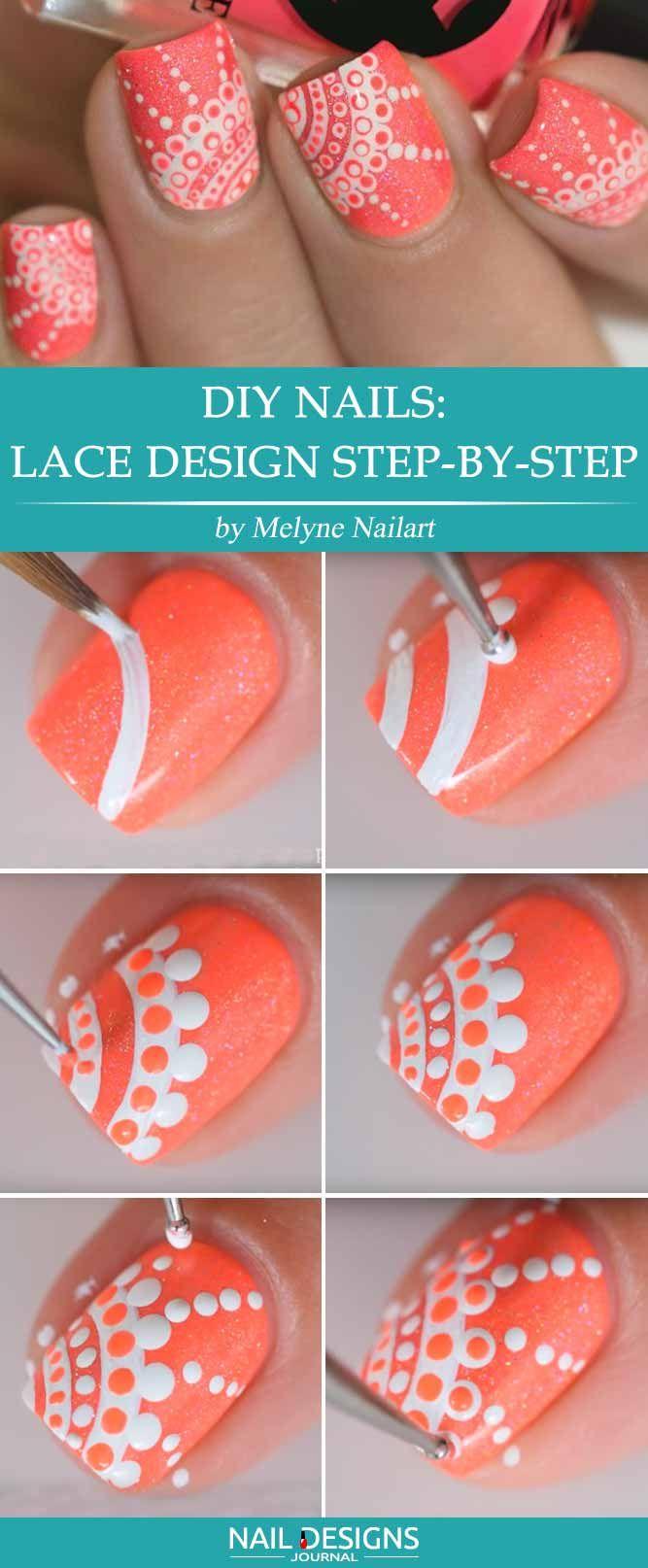 Mariage - Lace Nails Tutorial