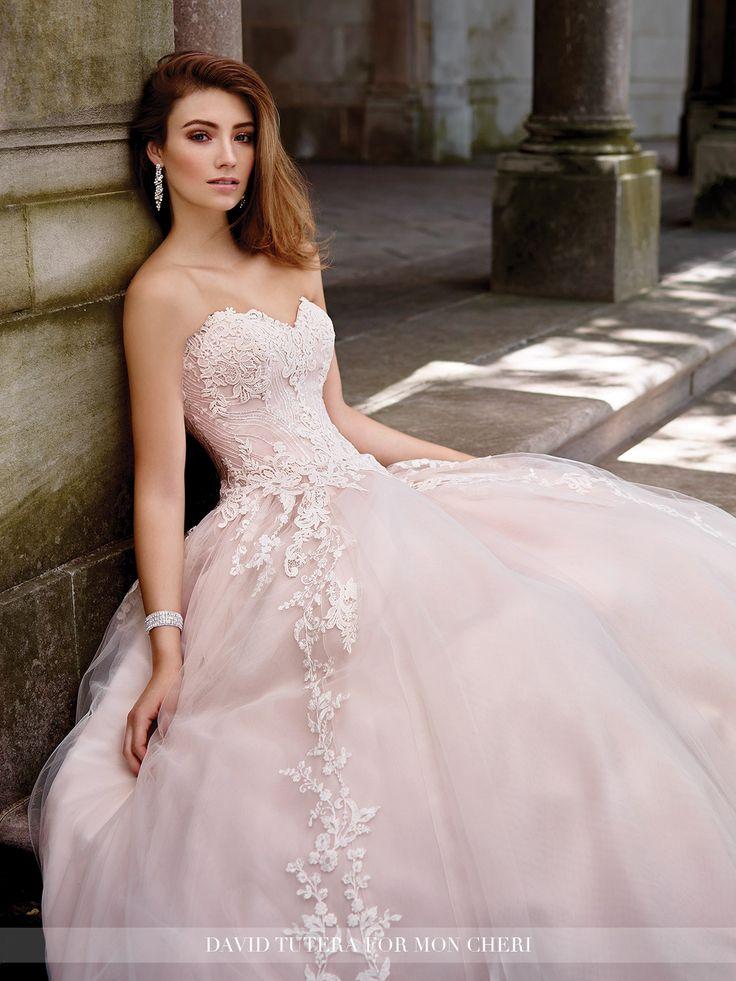 Hochzeit - Lace A-Line Sweetheart Neckline Wedding Dress- 117267 Topaz
