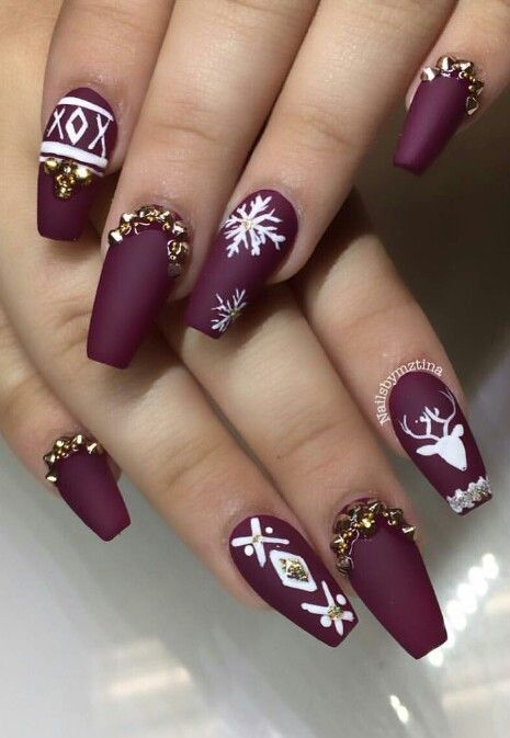 Wedding - Amazing Christmas Nail Design Ideas To Fell In Love With