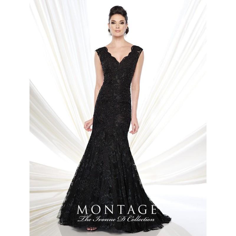 Mariage - Black Ivonne D by Mon Cheri 215D08 Ivonne D Exclusively for Mon Cheri - Top Design Dress Online Shop