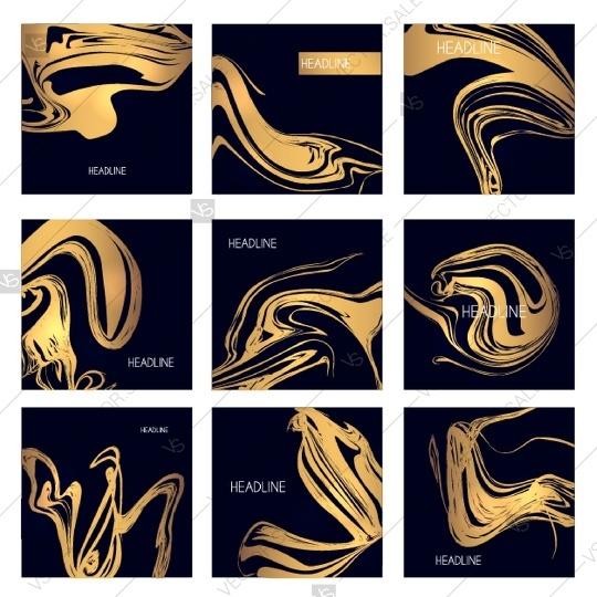 Mariage - Gold marble Artistic Print Poster Pattern Banner