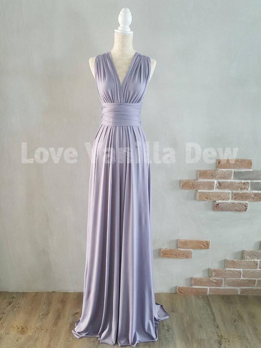 Wedding - Bridesmaid Dress Infinity Dress Periwinkle Floor Length Maxi Wrap Convertible Dress Wedding Dress