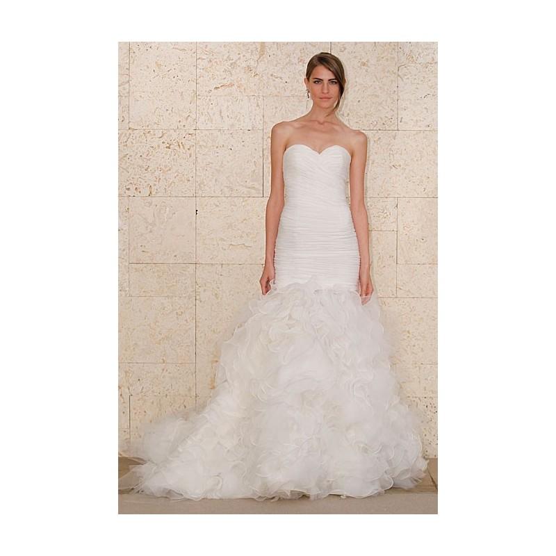 Свадьба - Oscar de la Renta - Fall 2012 - Strapless Organza Mermaid Wedding Dress with a Sweetheart Neckline - Stunning Cheap Wedding Dresses