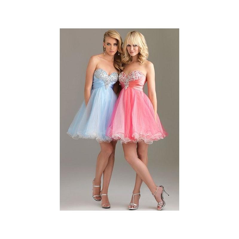 Wedding - Night Moves Short Ruffle Party Prom Dress 6473 - Brand Prom Dresses