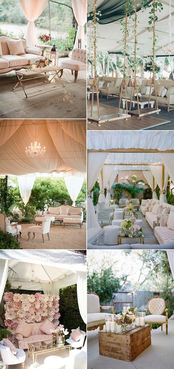 Mariage - 20 Creative Wedding Reception Lounge Area Ideas