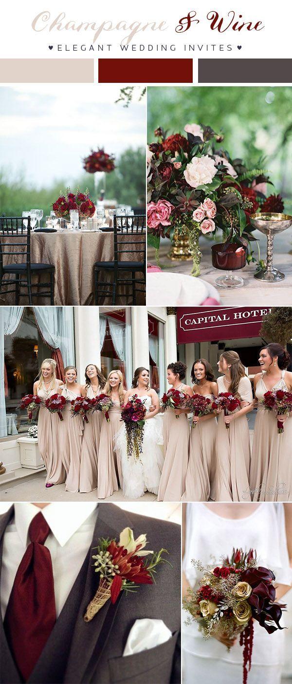 Mariage - Top 10 Wedding Color Scheme Ideas For 2018 Trends