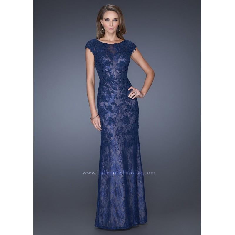 Hochzeit - La Femme 20471 Cap Sleeve Lace Evening Gown Website Special - 2017 Spring Trends Dresses