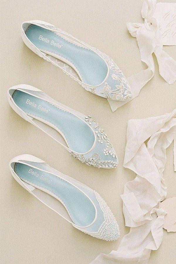 Hochzeit - 20 Adorable Flat Wedding Shoes For 2018