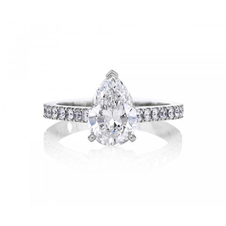 زفاف - 47 Pear-Shaped Engagement Rings For Every Bride