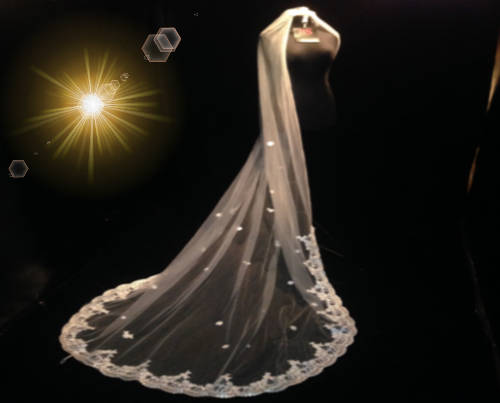 زفاف - Wedding veil, bridal veil, Diamond Veil, light ivory Veil, blush veil, Simple Veil, plain Cathedral Veil, Two Tier Veil Crystals bead Veil