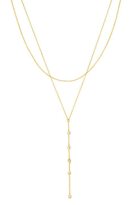 Wedding - 10 Gold Lariats To Wear With Low Necklines