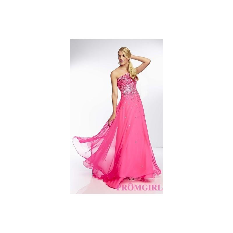 Wedding - ML-95023 - One Shoulder Floor Length Mori Lee Dress - Bonny Evening Dresses Online 