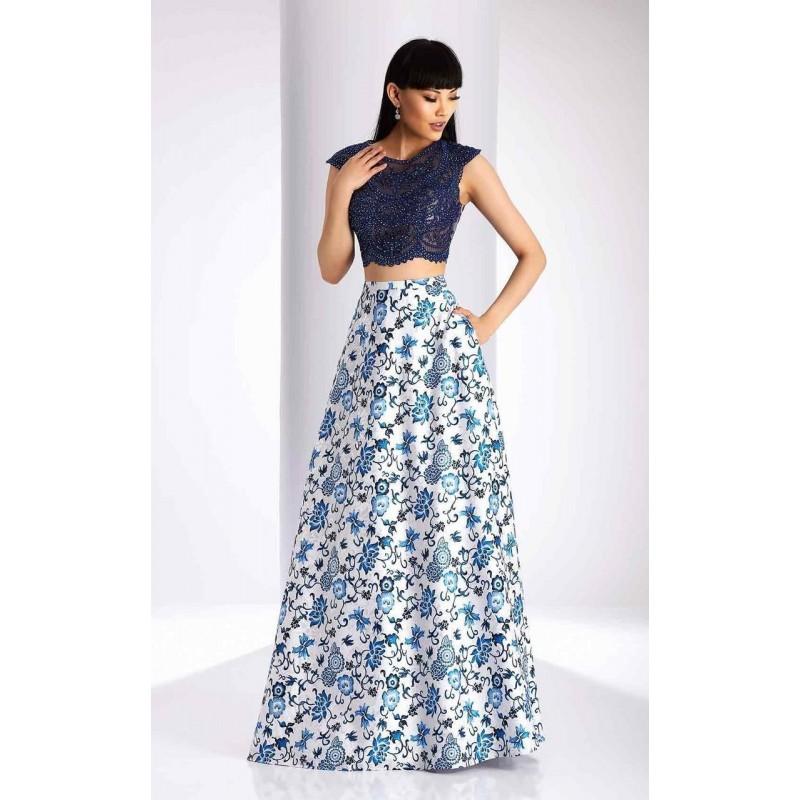 زفاف - Clarisse - 3217 Two Piece Beaded Lace and Print Dress - Designer Party Dress & Formal Gown