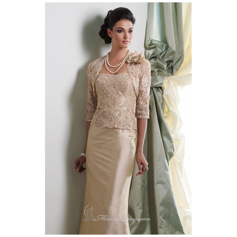 Hochzeit - Embellished Lace Gown by Mon Cheri Montage Boutique 113944 - Bonny Evening Dresses Online 