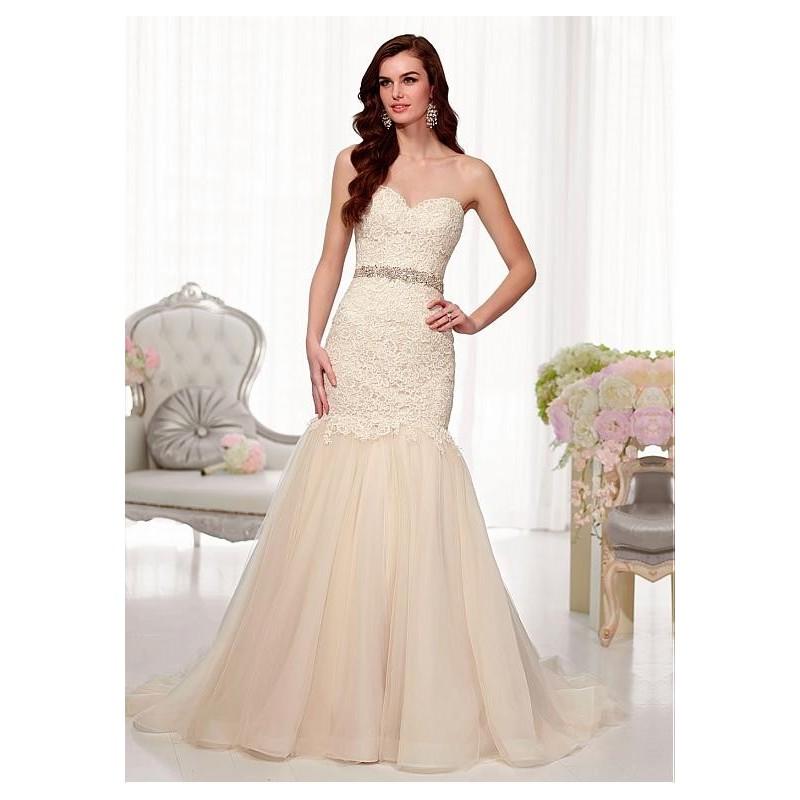 Wedding - Stunning Tulle & Satin Sweetheart Neckline Natural Waistline Mermaid Weding Dress - overpinks.com