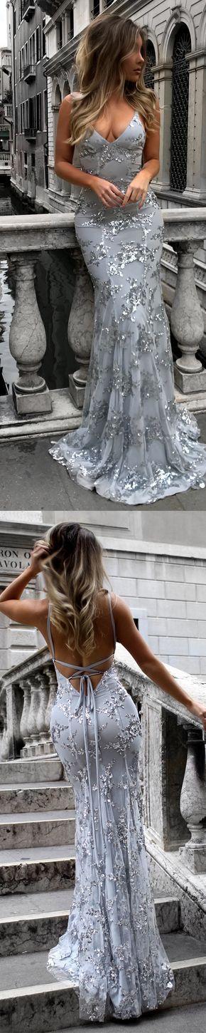 زفاف - Long Prom Dress, Lace Prom Dress, Mermaid Prom Dress, Tulle Prom Dress, Sexy Prom Dress, Backless Prom Dress, Floor-Length Party Dresses, Unique Evening Dresses, LB0753