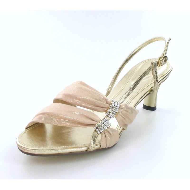 زفاف - Helen's Heart Formal Shoes FS-2091-1_Gold  Helen's Heart Formal Shoes - Rich Your Wedding Day
