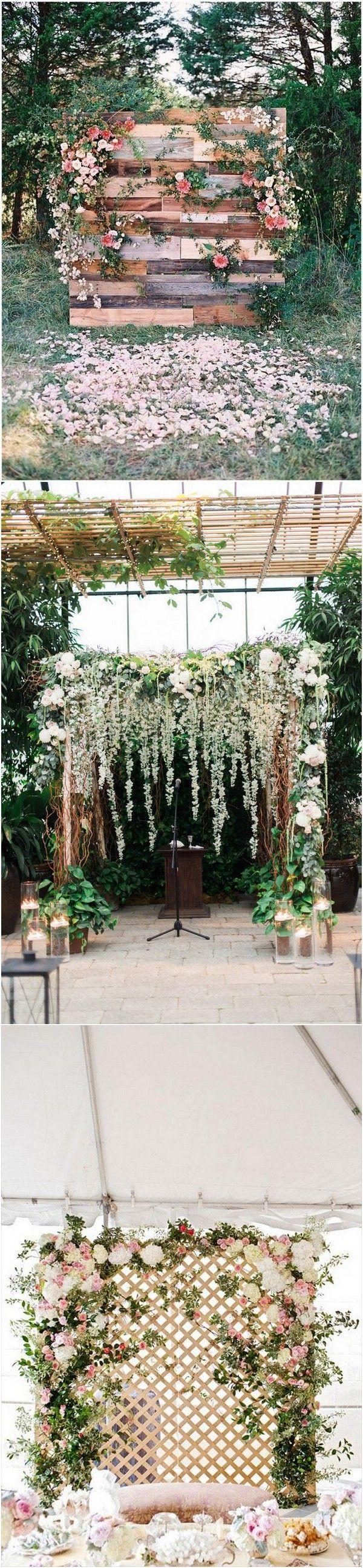 Wedding - 10 Brilliant Flower Wall Wedding Backdrops For 2018