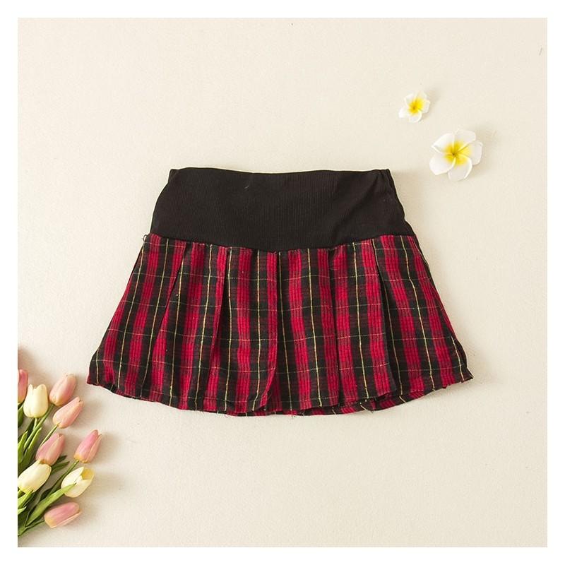 زفاف - School Style Banded Waist Lattice Summer Scotish Skirt - Discount Fashion in beenono
