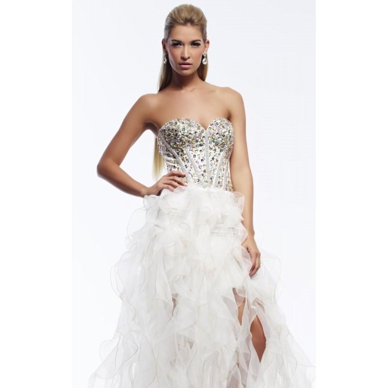 Hochzeit - Ruffled Organza Gown Dress by Riva Designs R9732 - Bonny Evening Dresses Online 