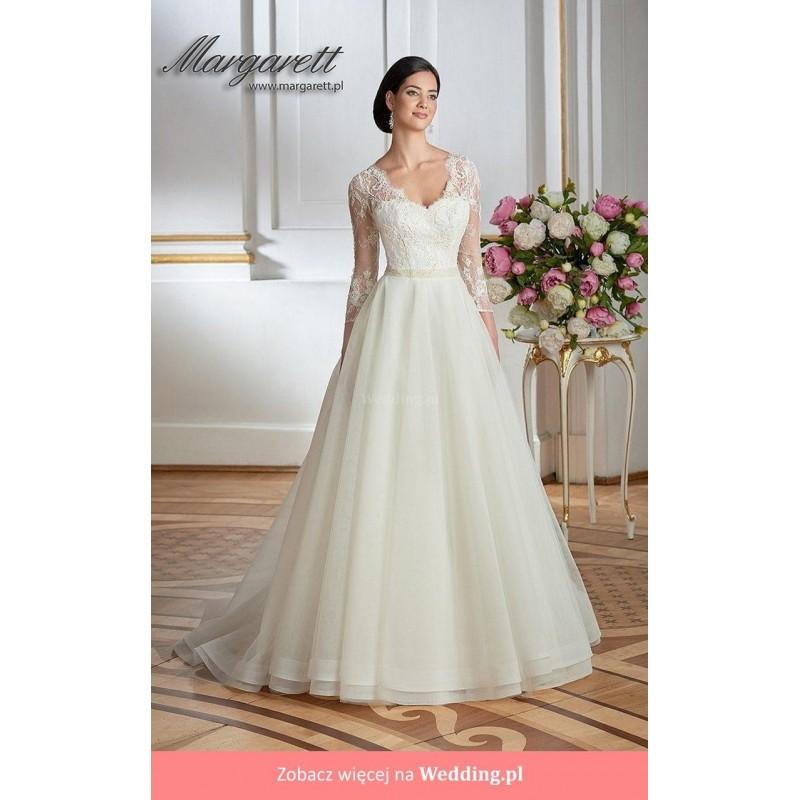 Mariage - Margarett - Anette Amore Floor Length V-neck Classic 3/4 Long - Formal Bridesmaid Dresses 2018