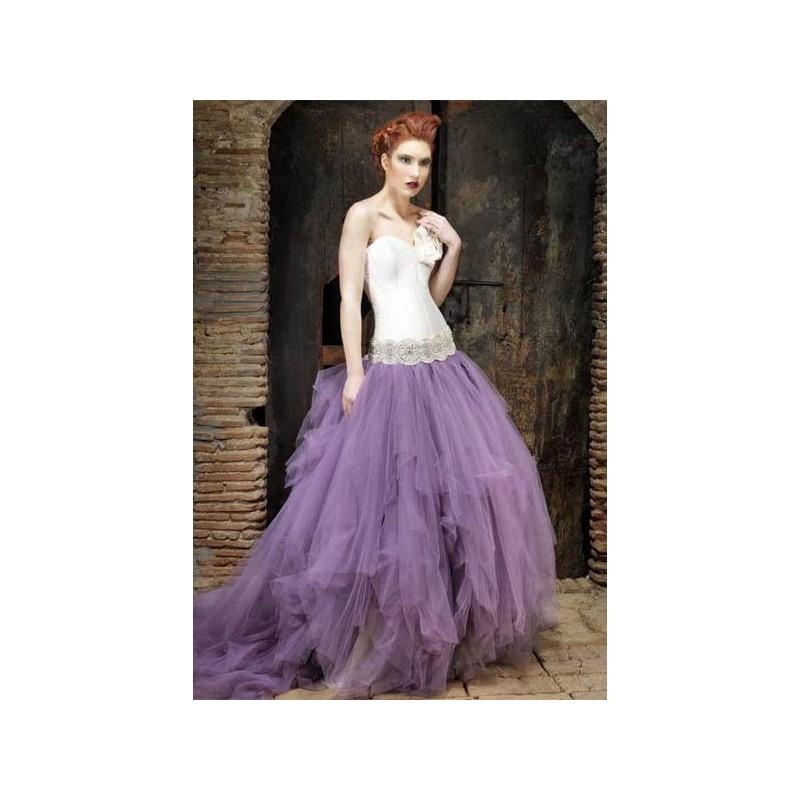 Hochzeit - Vestido de novia de Jordi Dalmau Modelo Estano - 2014 Princesa Palabra de honor Vestido - Tienda nupcial con estilo del cordón