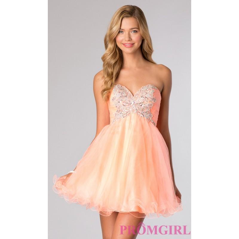 Свадьба - Short Strapless Dress for Prom by Alyce Paris 3599 - Brand Prom Dresses