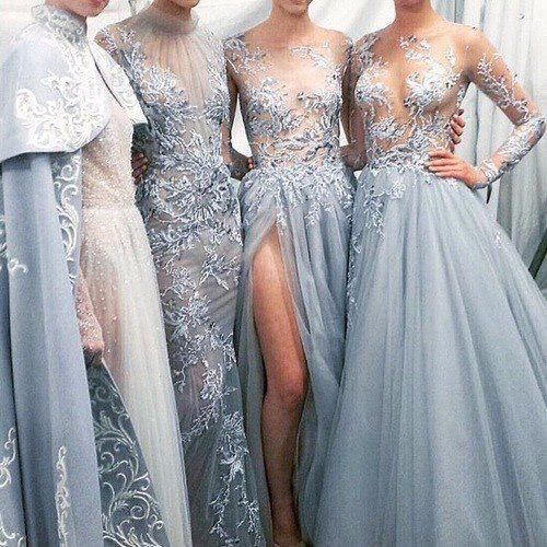 زفاف - Ice Blue Dresses