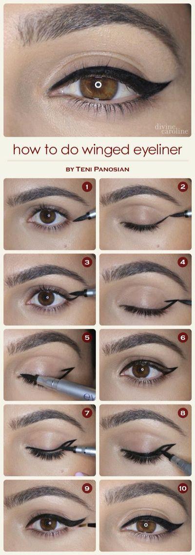 Свадьба - How To Do Winged Eyeliner